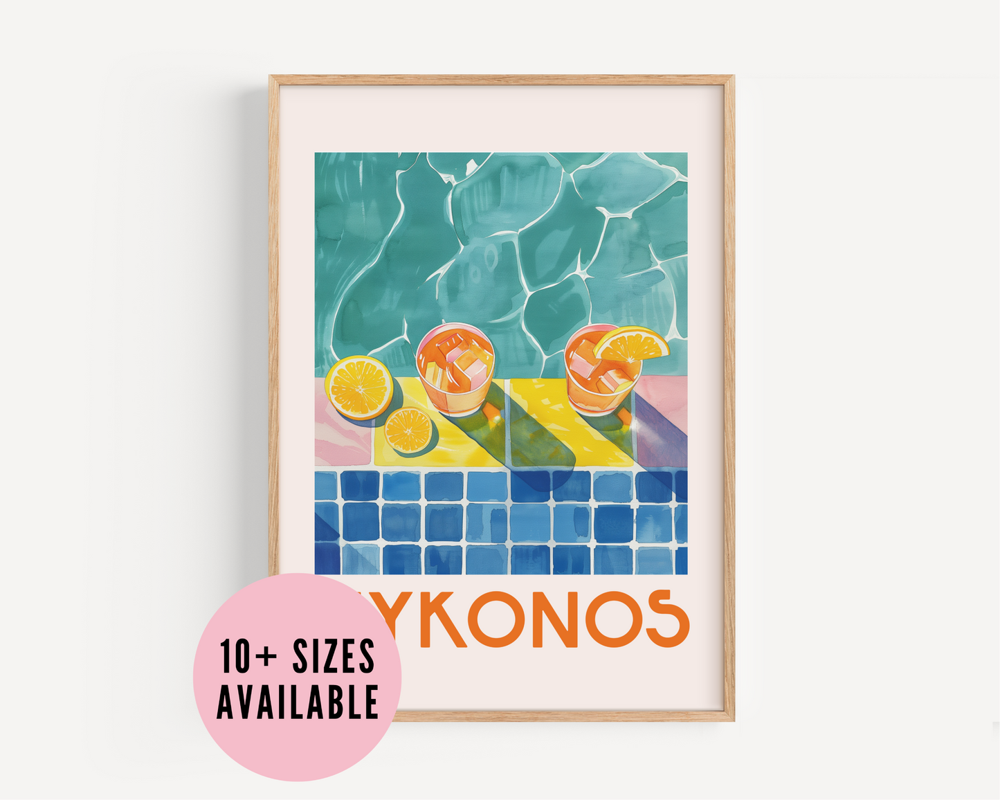 Mykonos Poolside - Wall Art